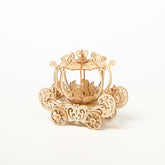 DIY Pumpkin Cart 3D Wooden Mechanical Puzzle Construction Kit | Nikpuzzles