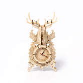 DIY Deer Table Clock 3D Wooden Mechanical Puzzle Construction Kit | Nikpuzzle