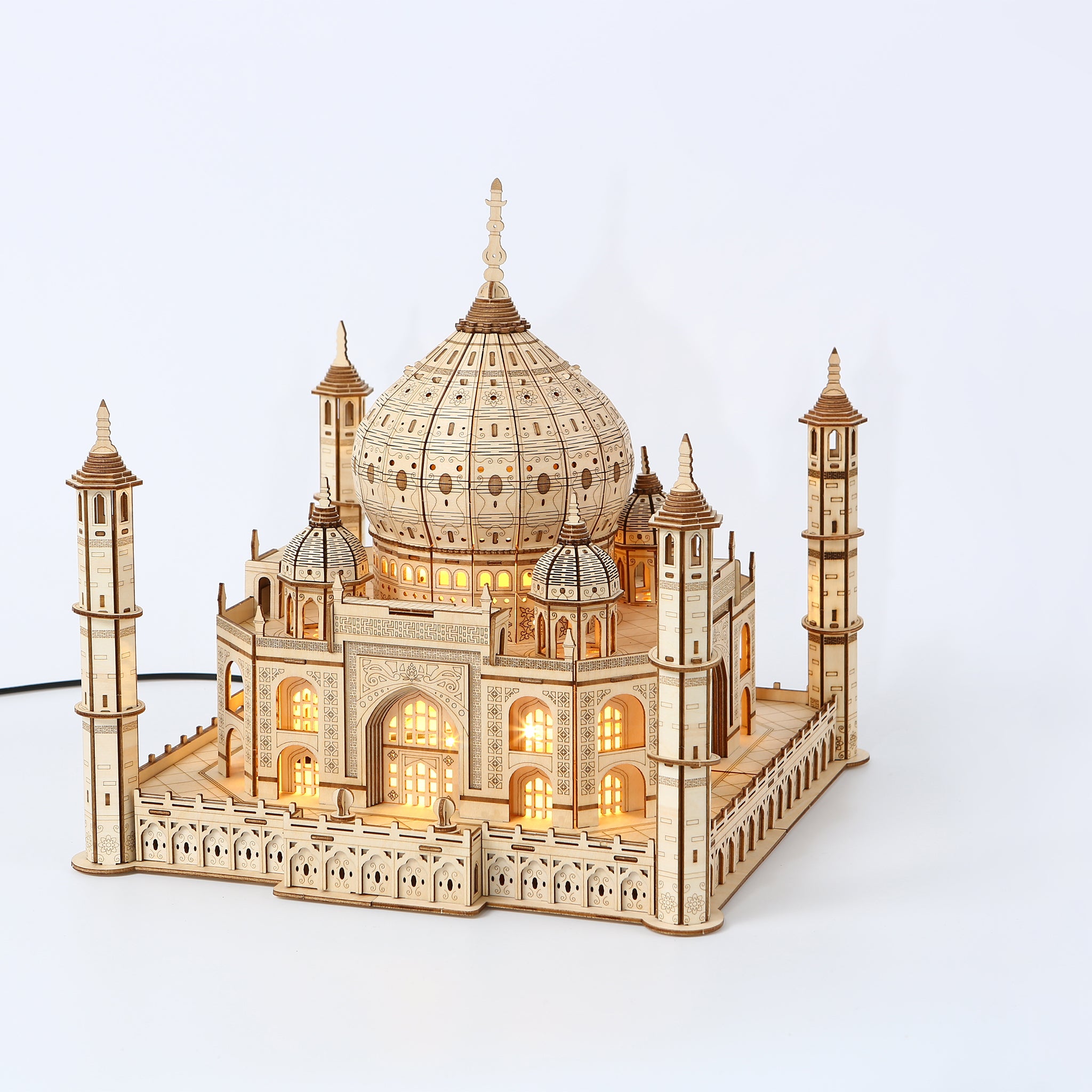 DIY Taj Mahal 3D Wooden Mechanical Puzzle Construction Kit | Nikpuzzles