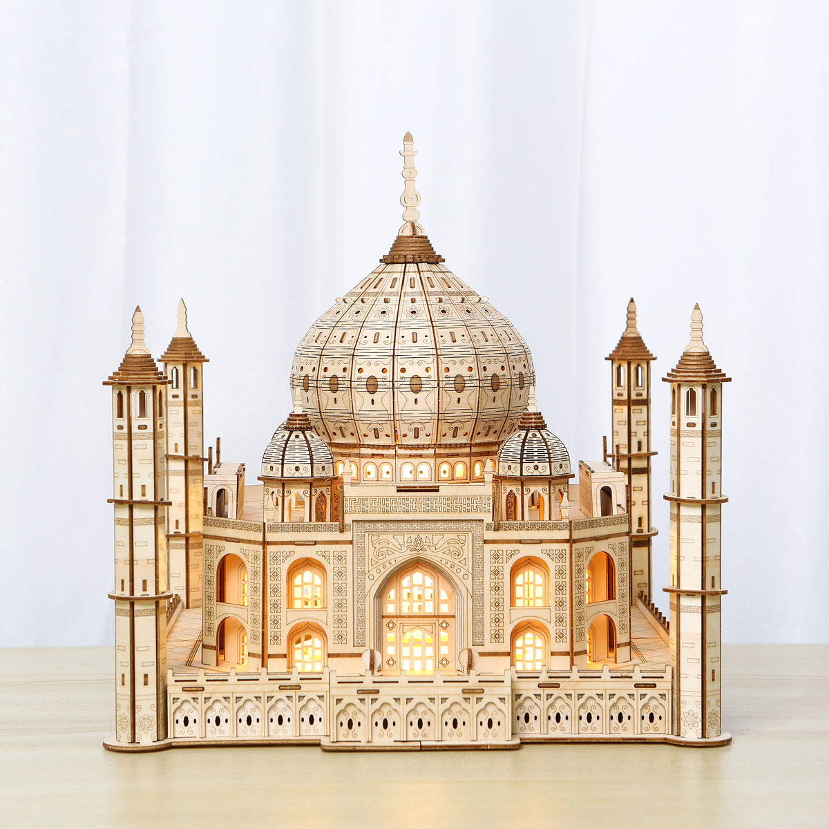 DIY Taj Mahal 3D Wooden Mechanical Puzzle Construction Kit | Nikpuzzles