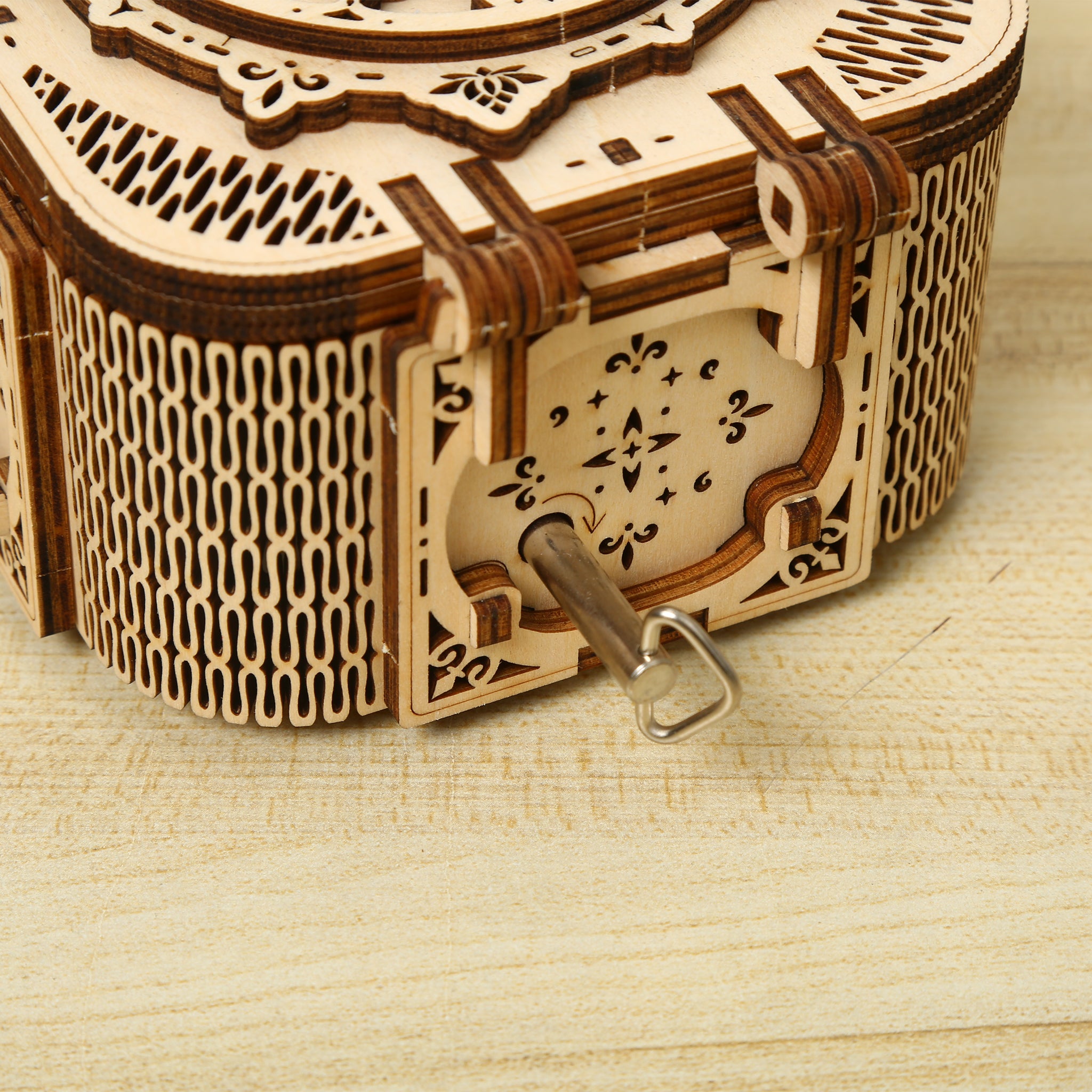 DIY Music Jewelry Box 3D Wooden Mechanical Puzzle Construction Kit | Nikpuzzles