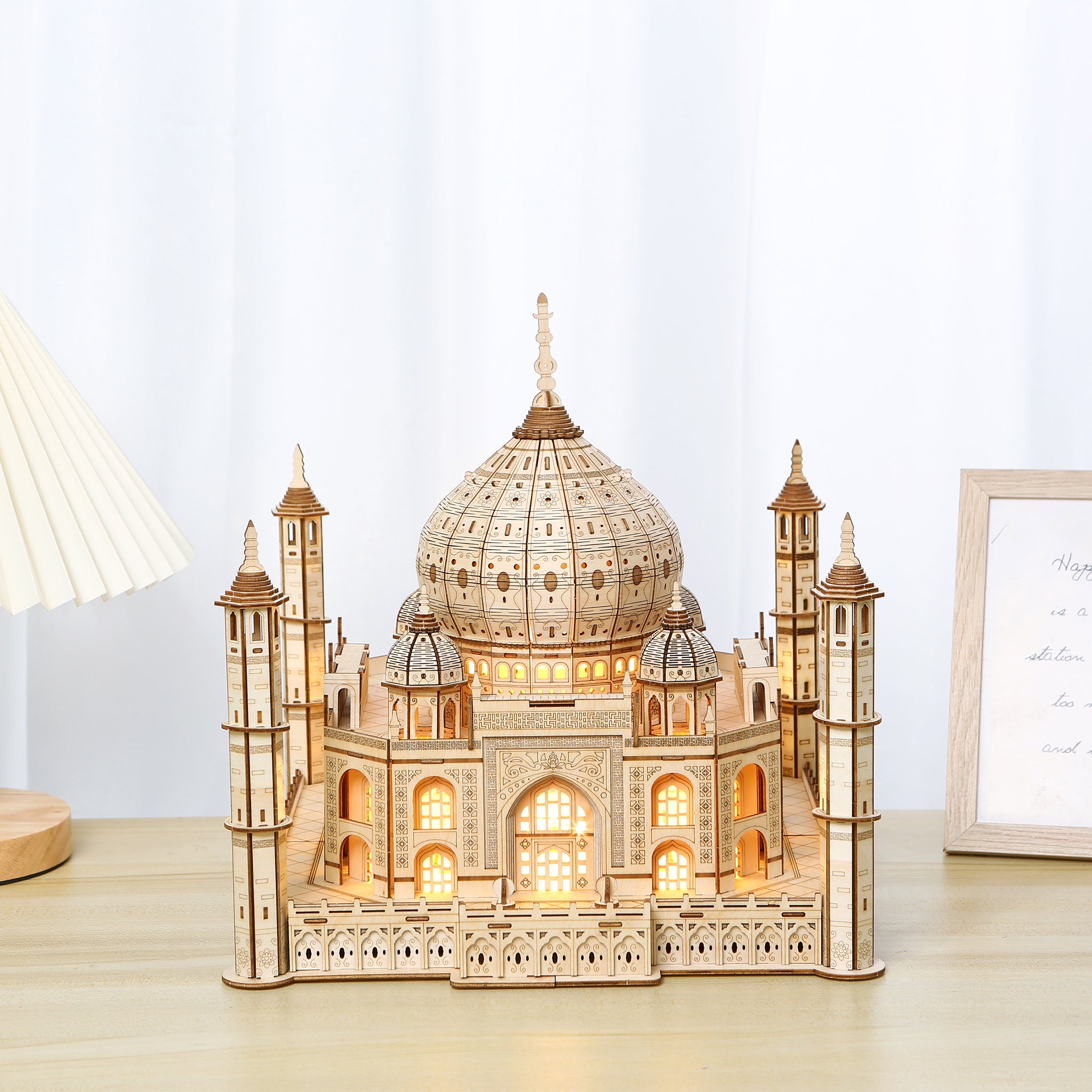 DIY Taj Mahal 3D Wooden Mechanical Puzzle Construction Kit | Nikpuzzles