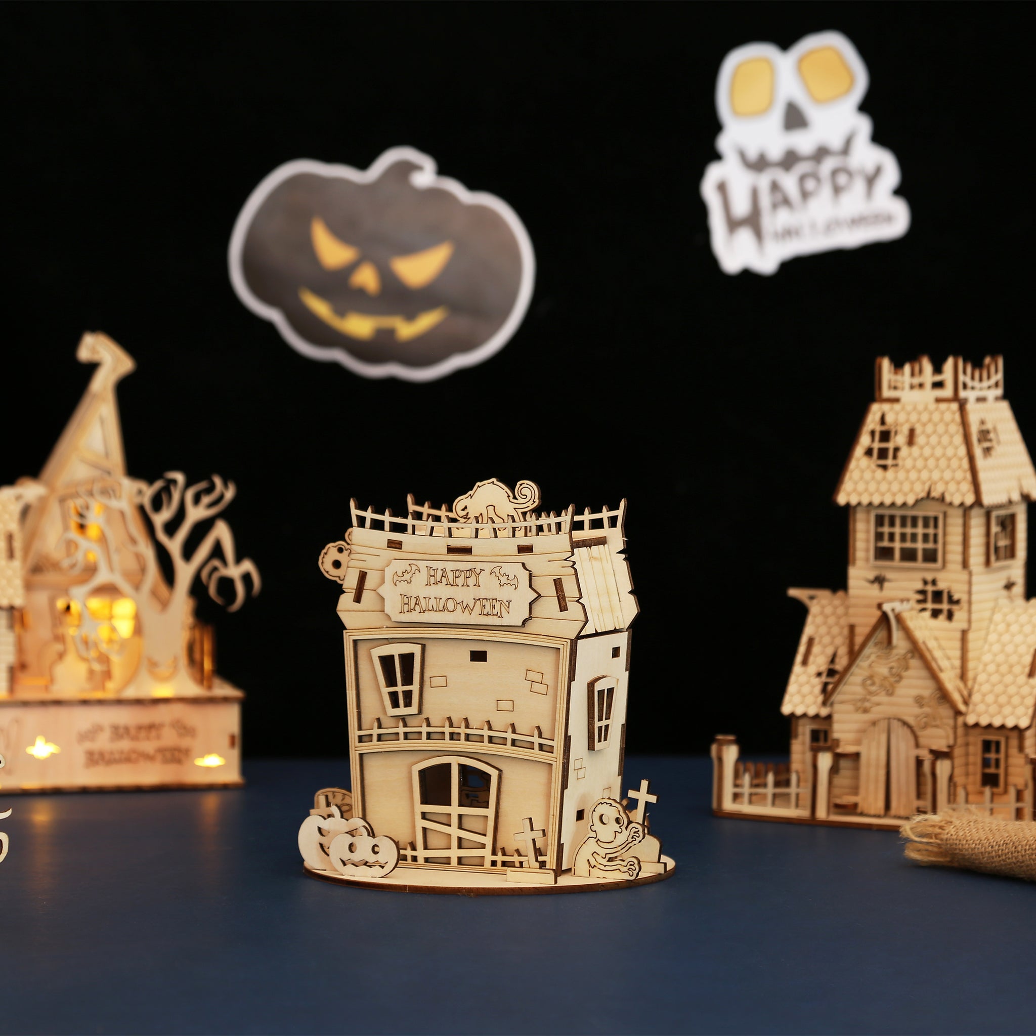 DIY Zombie House 3D Wooden Puzzle Construction Kit | Nikpuzzles