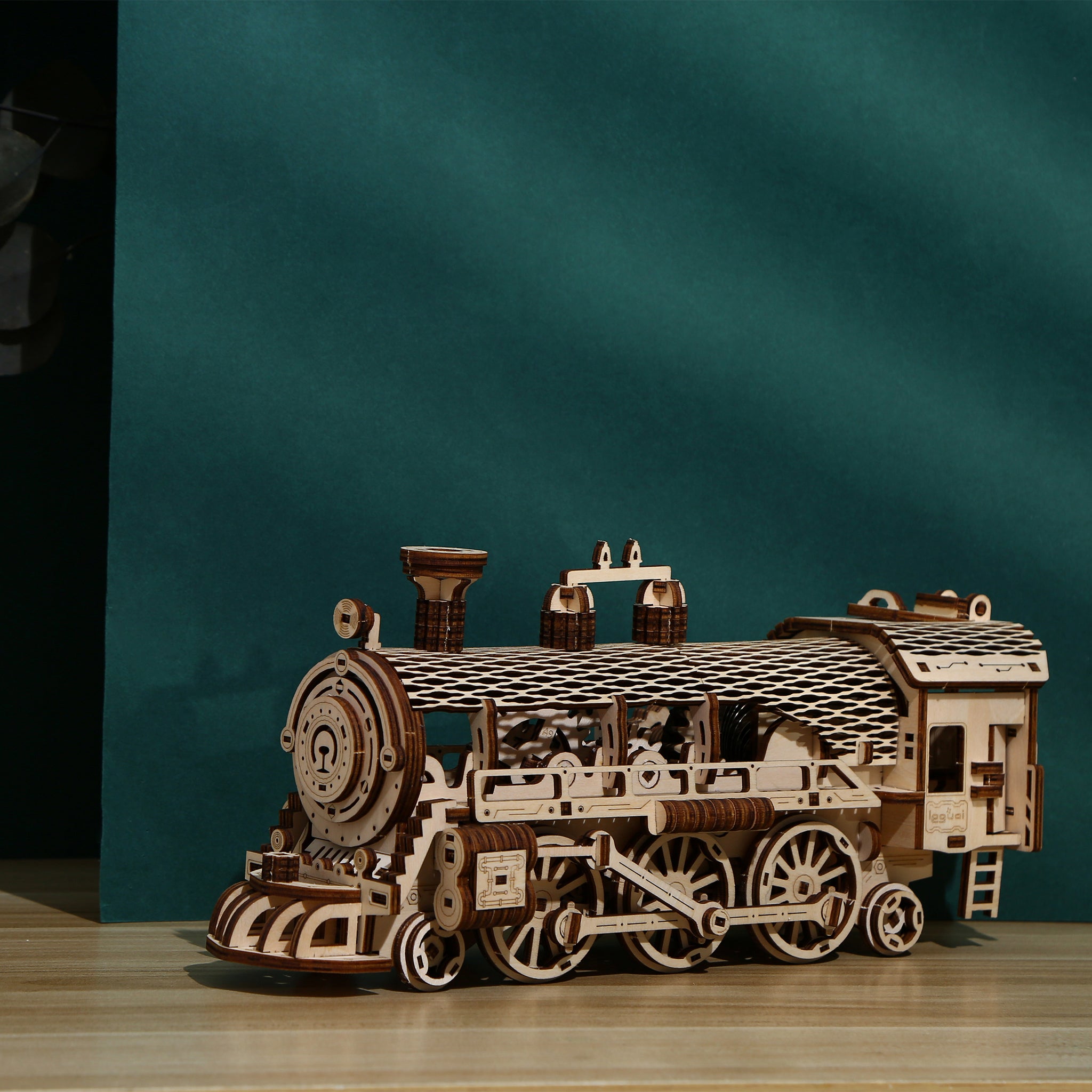 DIY Steam Train 3D Wooden Mechanical Puzzle Construction Kit | Nikpuzzles