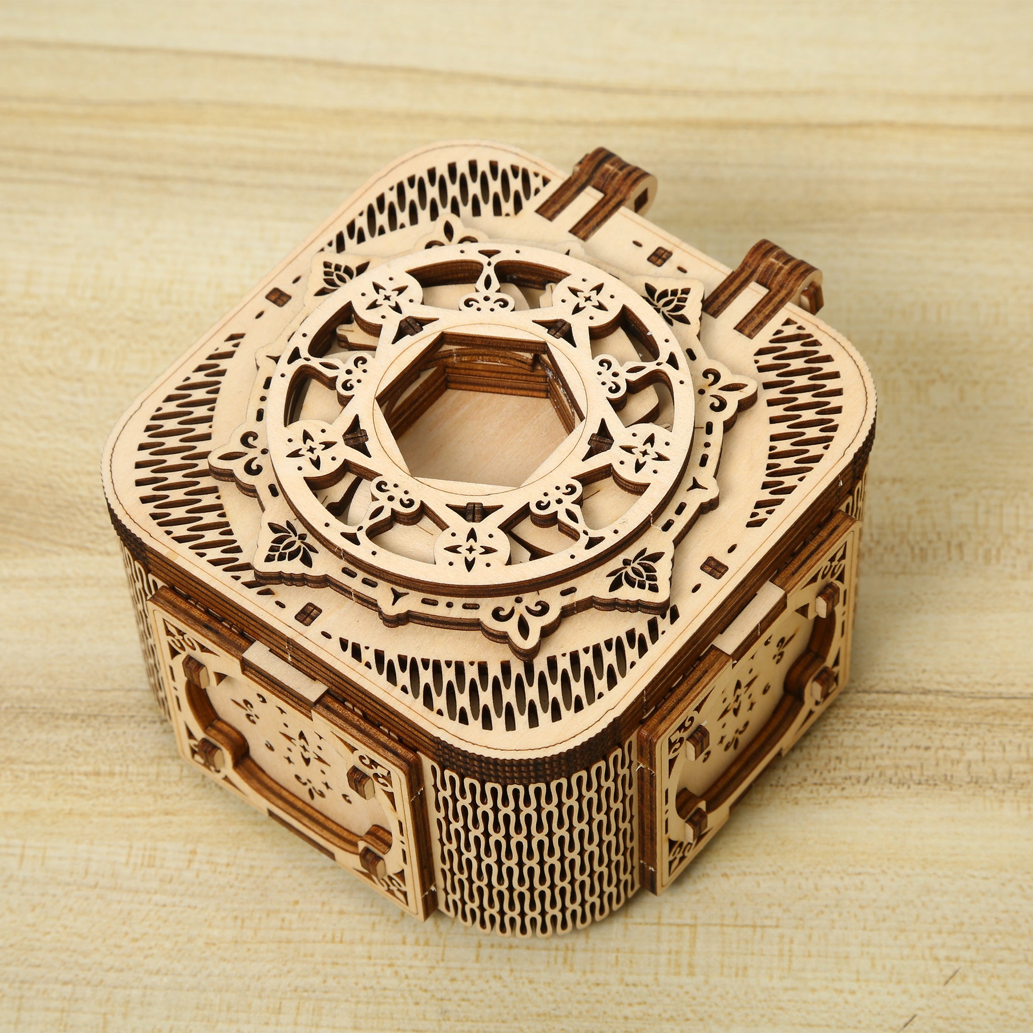 DIY Music Jewelry Box 3D Wooden Mechanical Puzzle Construction Kit | Nikpuzzles