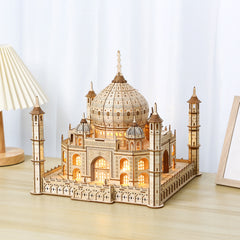 DIY Taj Mahal 3D Wooden Mechanical Puzzle Construction Kit | Nikpuzzles