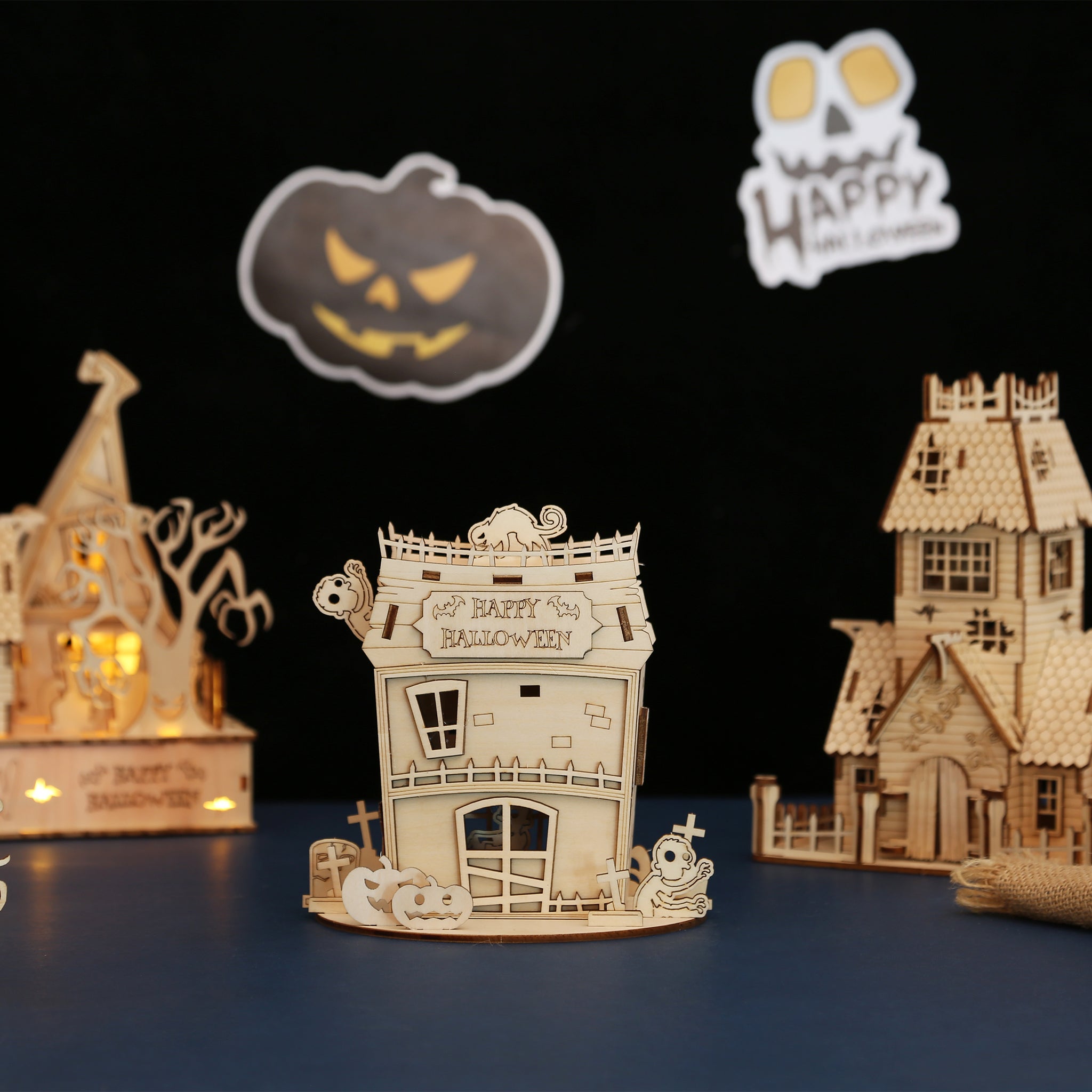 DIY Zombie House 3D Wooden Puzzle Construction Kit | Nikpuzzles