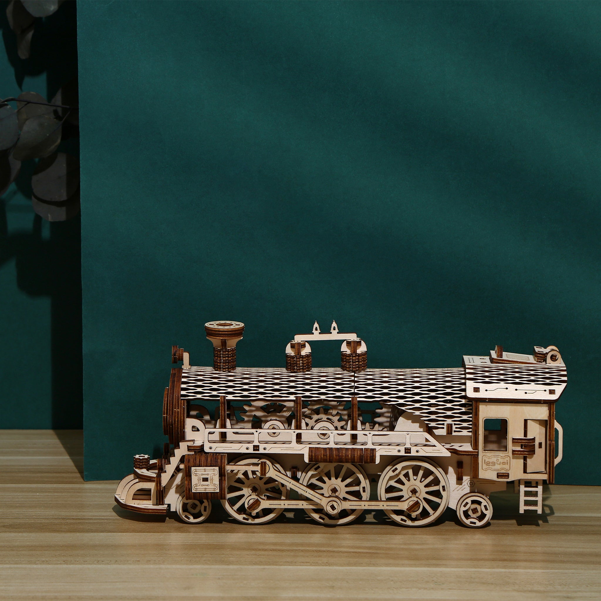 DIY Steam Train 3D Wooden Mechanical Puzzle Construction Kit | Nikpuzzles