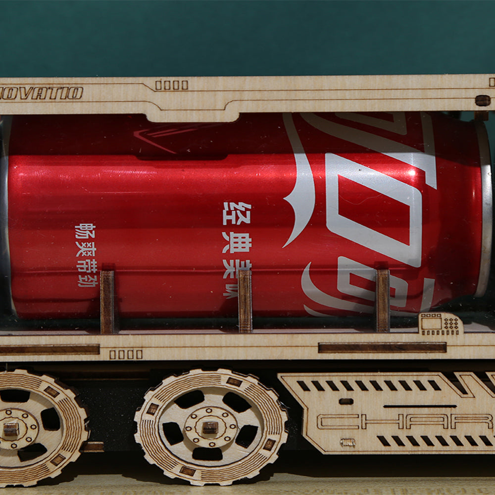 DIY Coke Car 3D Wooden Mechanical Puzzle Construction Kit | Nikpuzzles