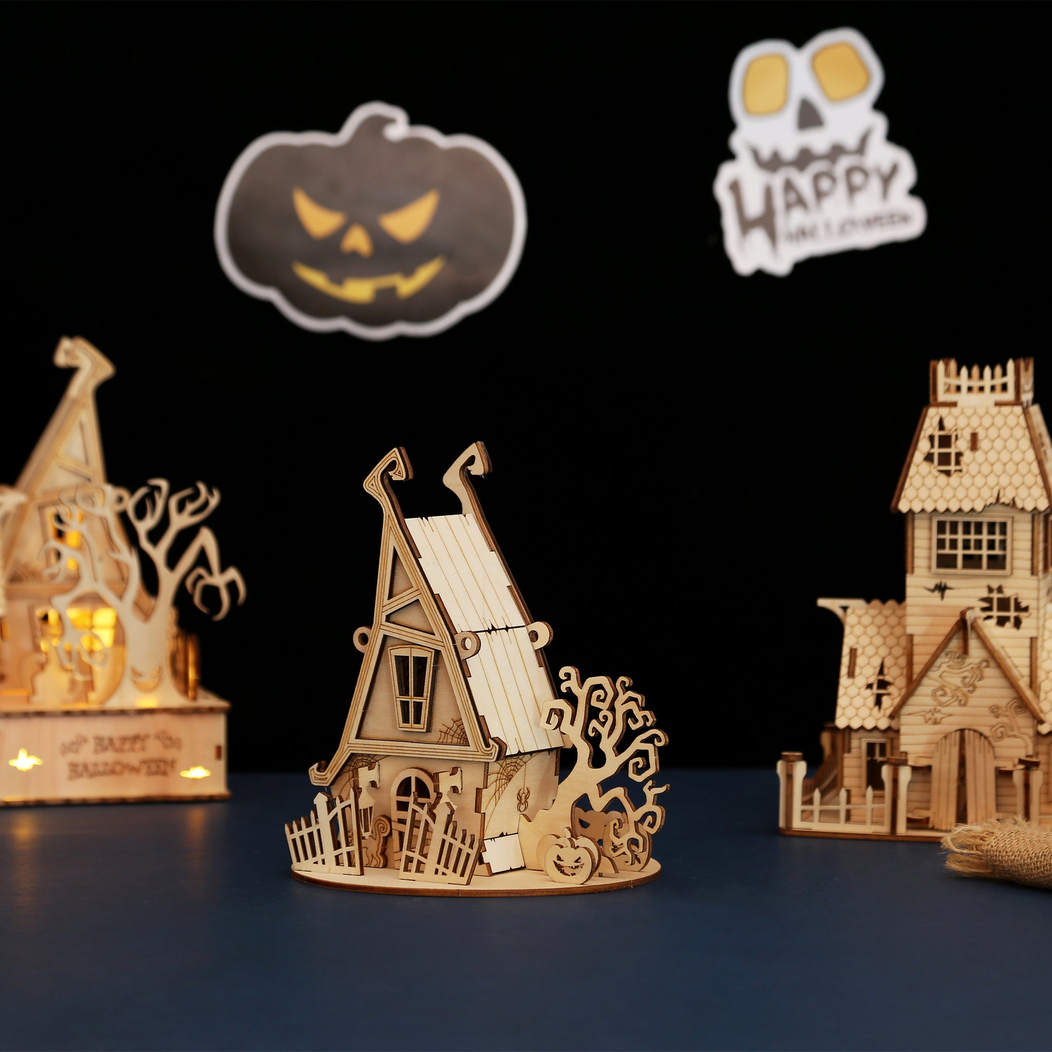 DIY Witch house 3D Wooden Puzzle Construction Kit | Nikpuzzles