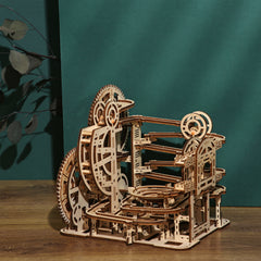 DIY Marble Maze 3D Wooden Mechanical Puzzle Construction Kit | Nikpuzzles