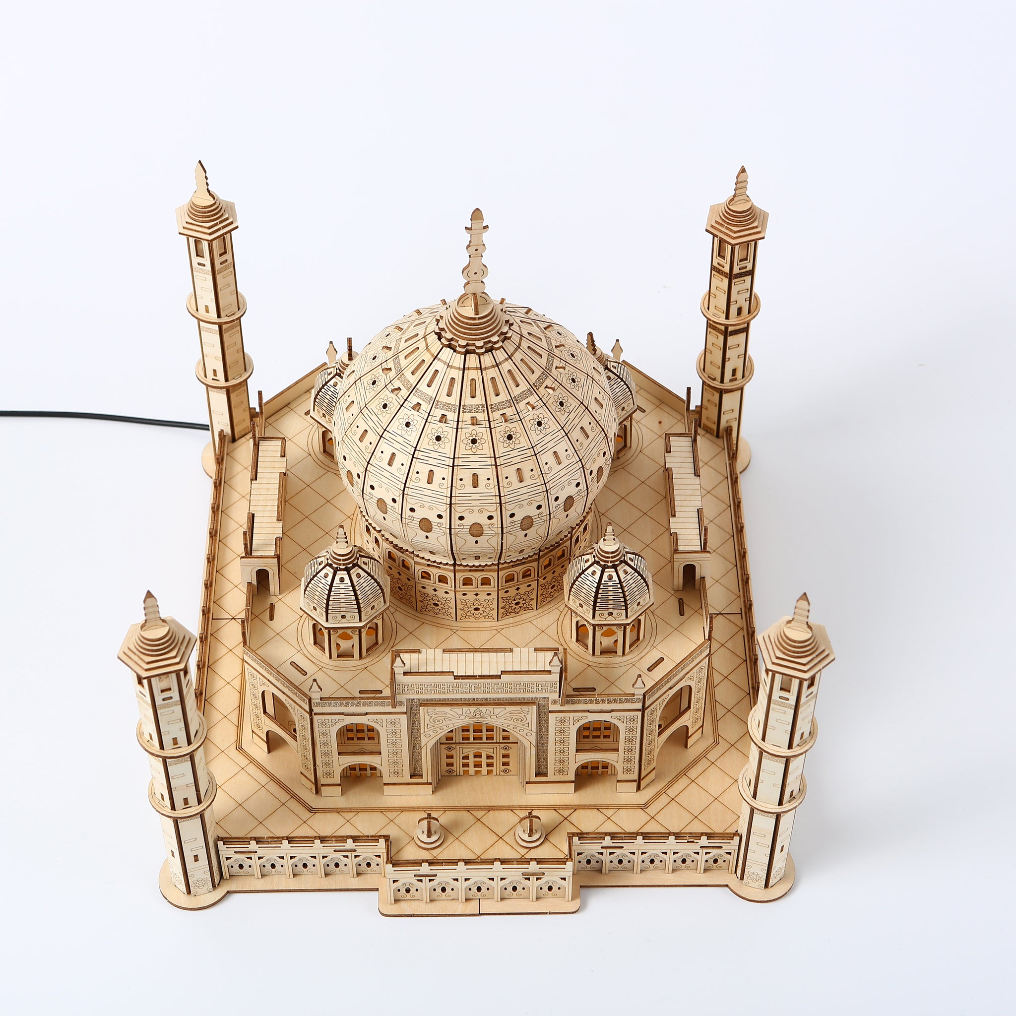 DIY Taj Mahal 3D Wooden Mechanical Puzzle Construction Kit | Nikpuzzles