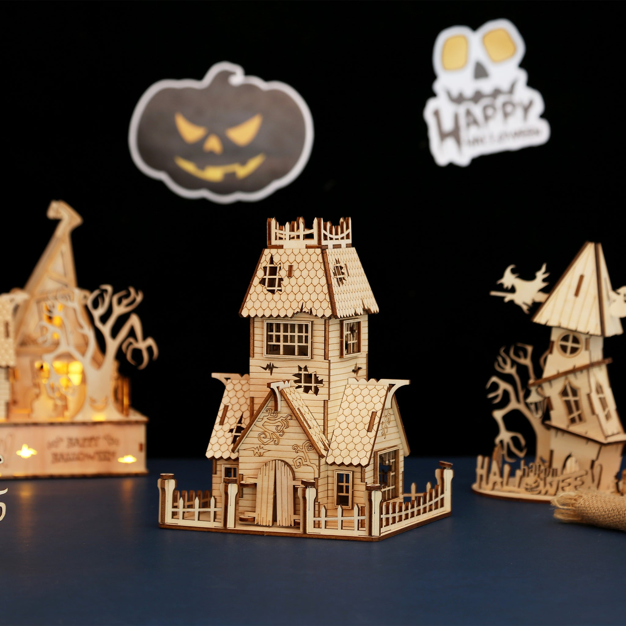 DIY Abandoned House 3D Wooden Puzzle Construction Kit | Nikpuzzles