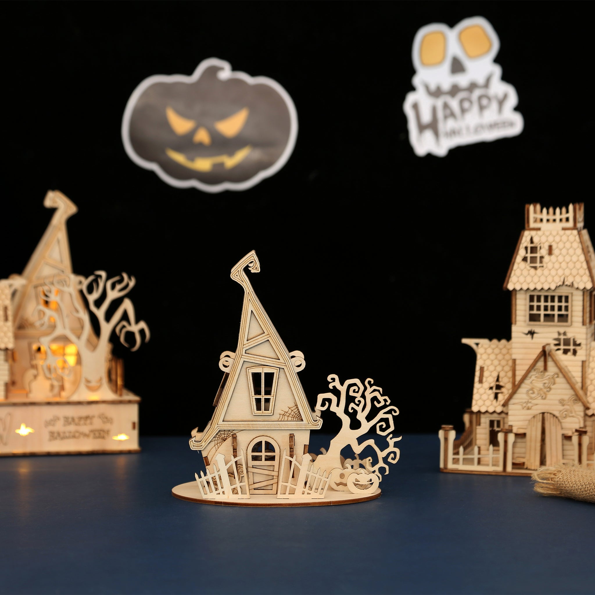 DIY Witch house 3D Wooden Puzzle Construction Kit | Nikpuzzles