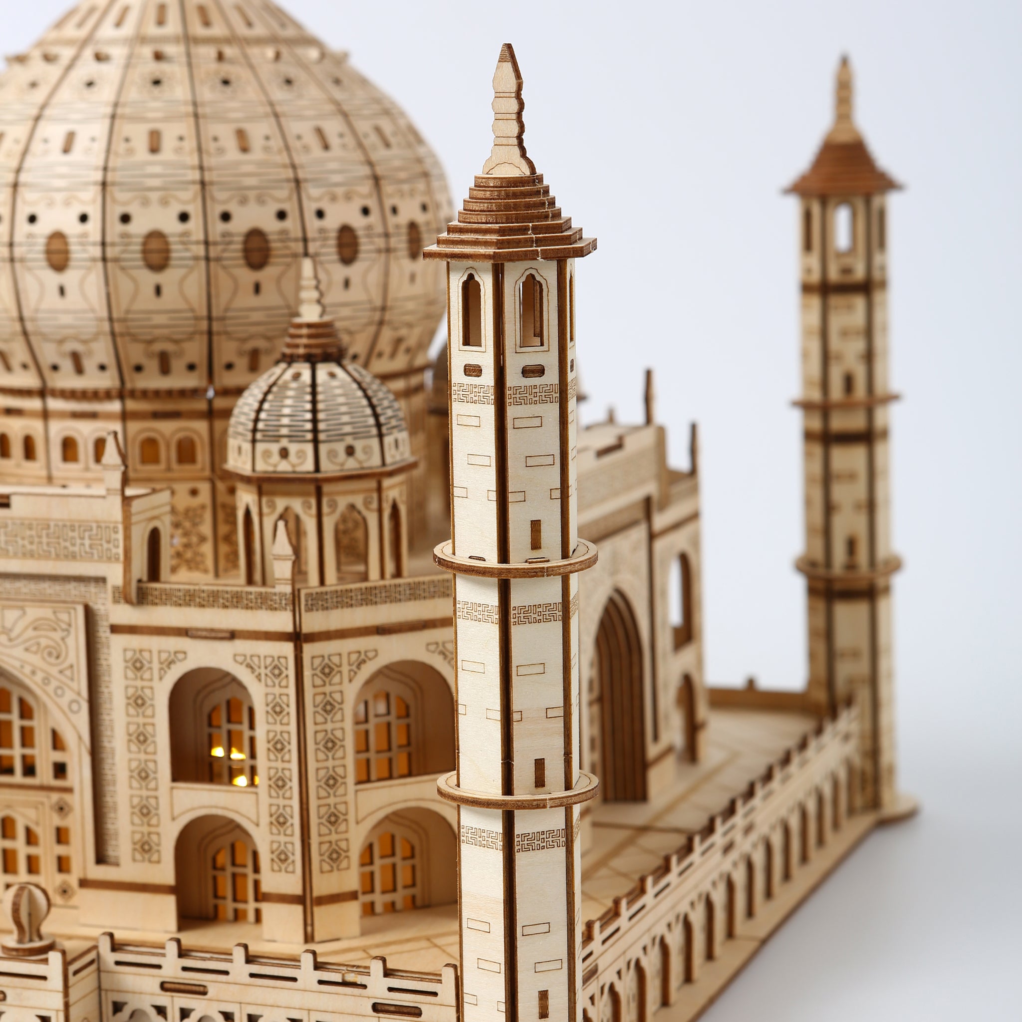 DIY Taj Mahal 3D Wooden Mechanical Puzzle Construction Kit | Nikpuzzles