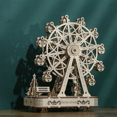 DIY Musical Ferris Wheel 3D Wooden Mechanical Puzzle Construction Kit | Nikpuzzles