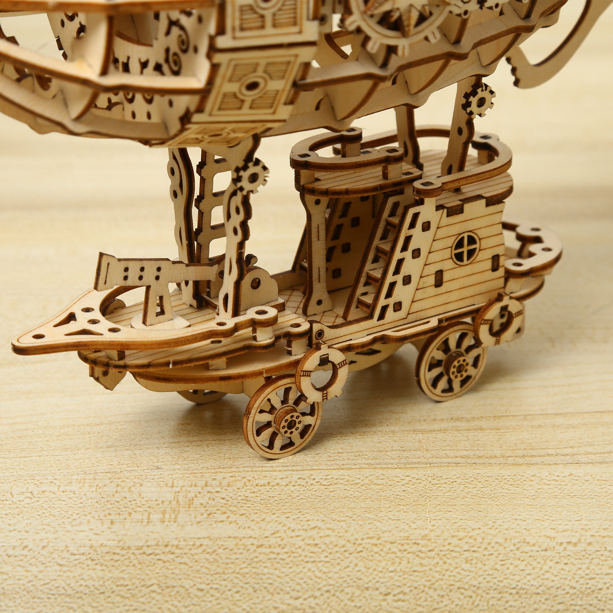 DIY Airship 3D Wooden Mechanical Puzzle Construction Kit | Nikpuzzles