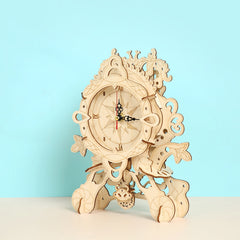 DIY Mechanical Retro Pendulum Clock 3D Wooden Mechanical Puzzle Construction Kit | Nikpuzzles