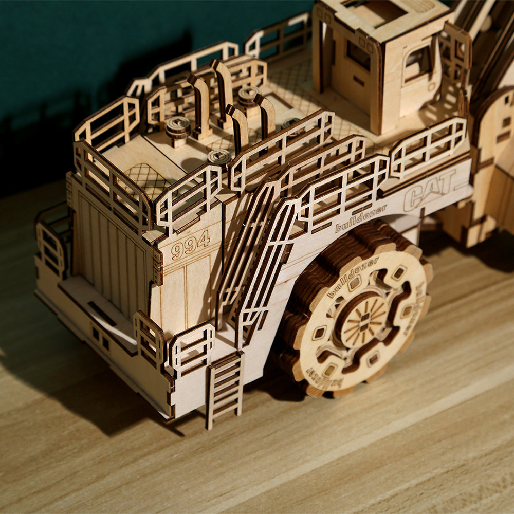 DIY Forklift 3D Wooden Mechanical Puzzle Construction Kit | Nikpuzzles