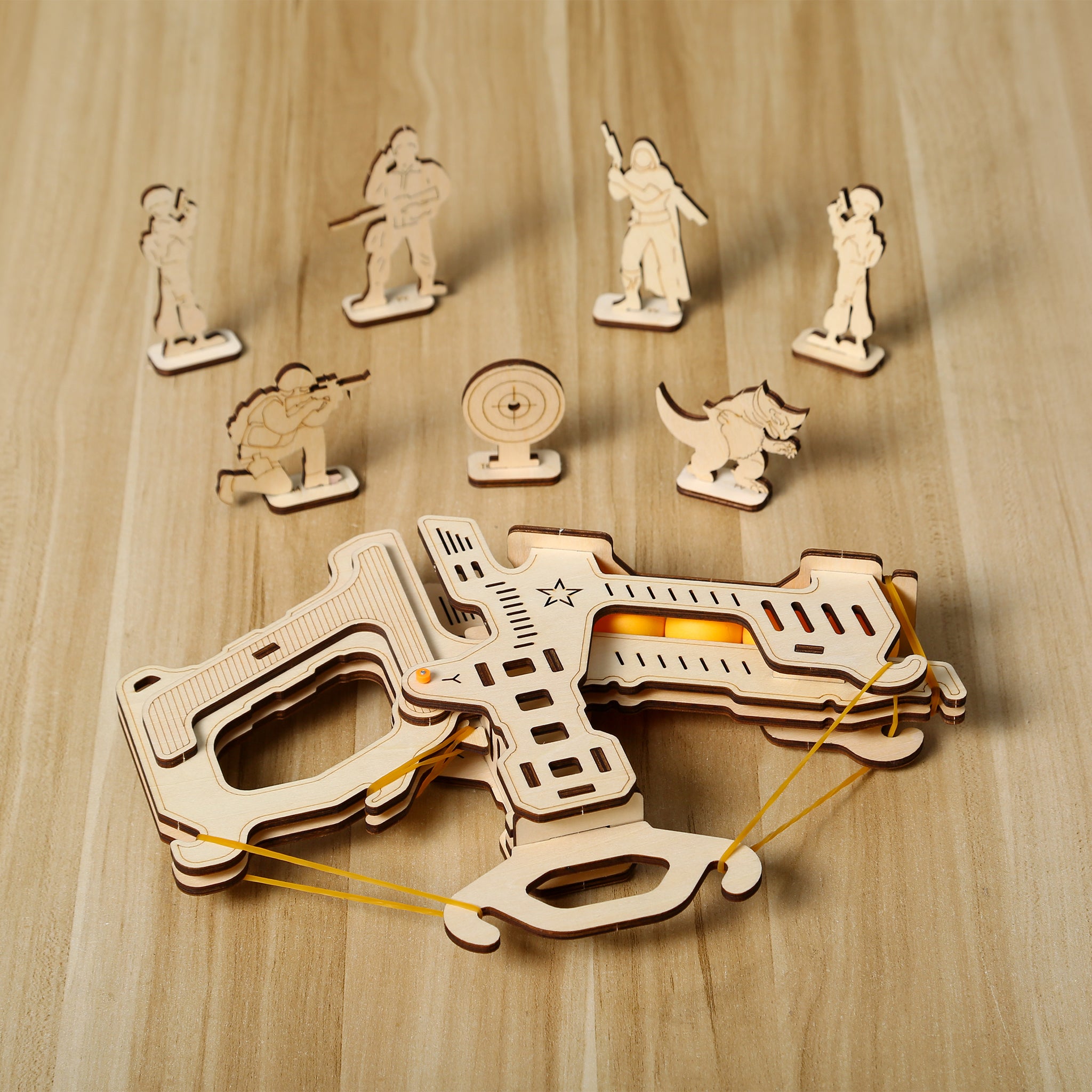 DIY Crossbow 3D Wooden Mechanical Puzzle Construction Kit | Nikpuzzles