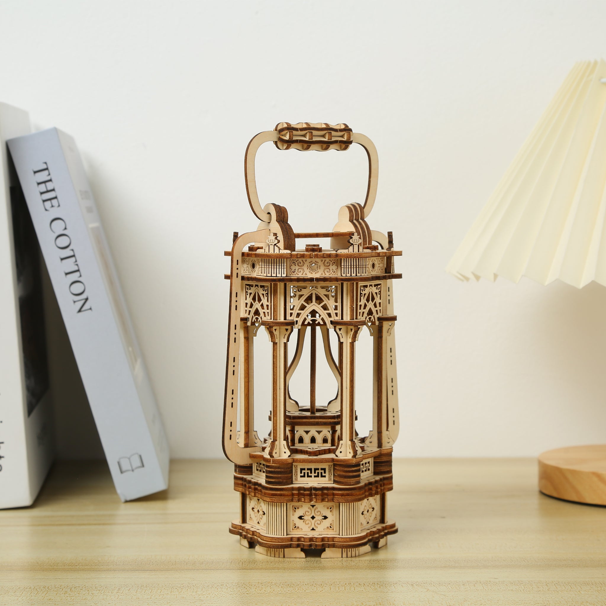 DIY Vintage Lantern 3D Wooden Puzzle Construction Kit | Nikpuzzles