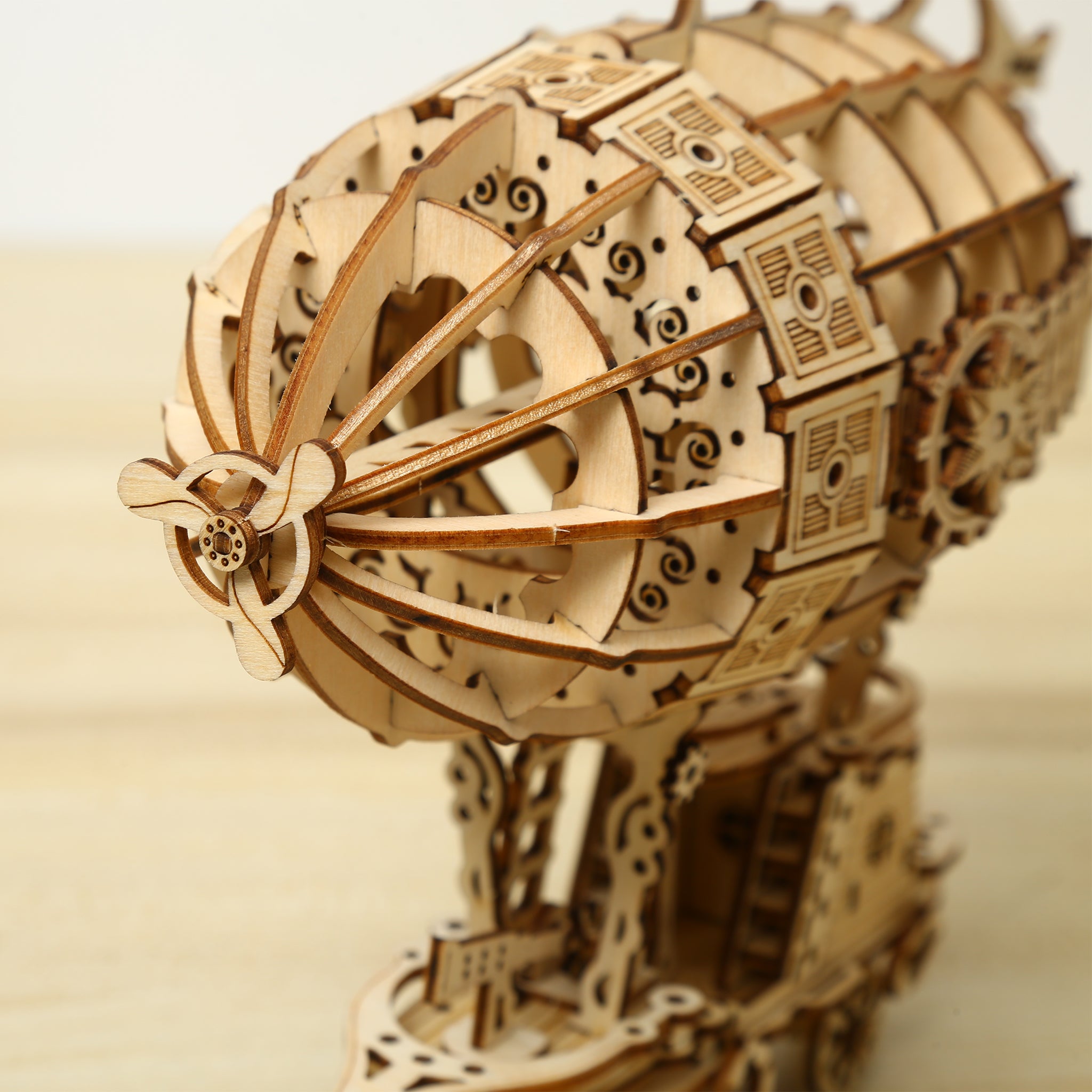 DIY Airship 3D Wooden Mechanical Puzzle Construction Kit | Nikpuzzles