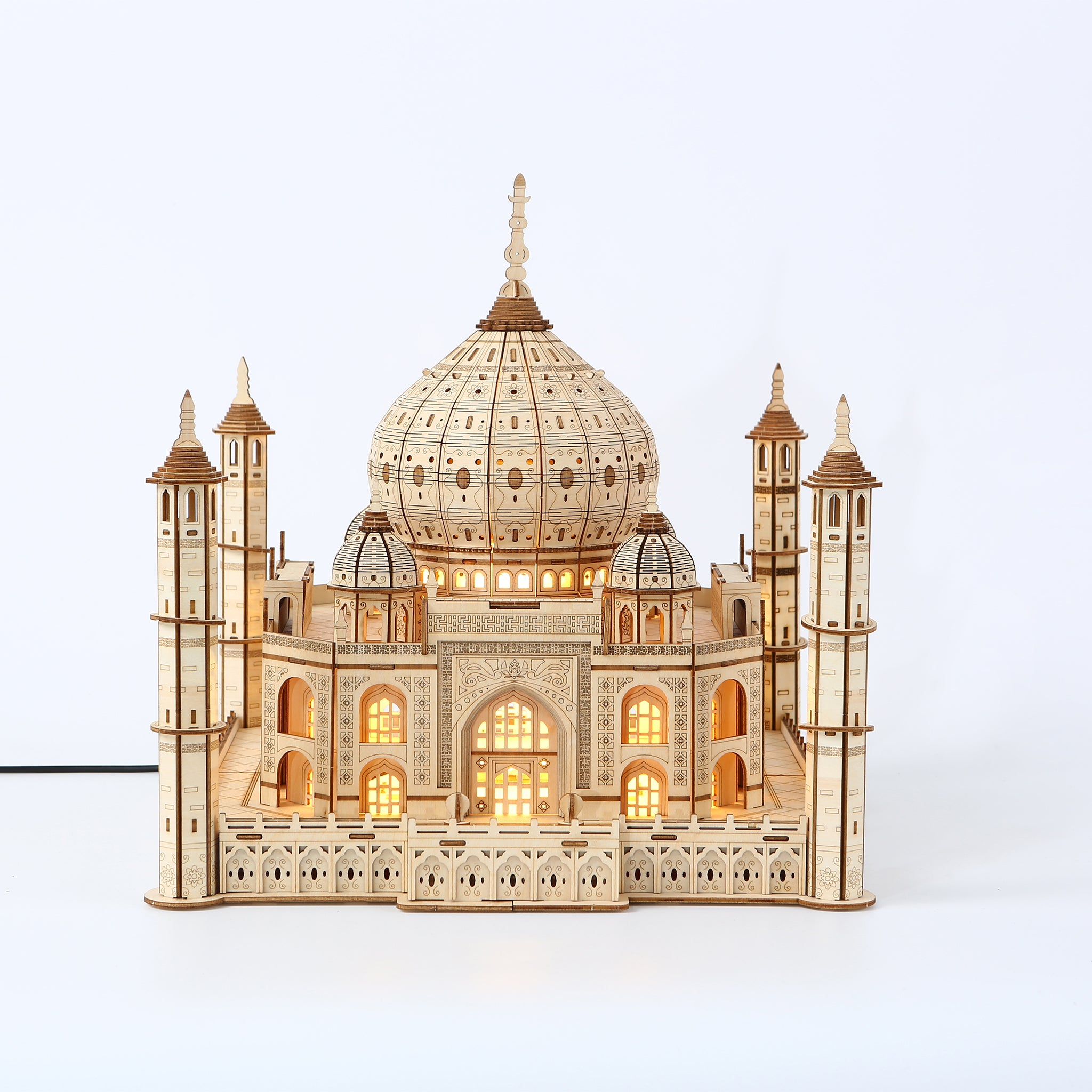 DIY Taj Mahal 3D Wooden Mechanical Puzzle Construction Kit | Nikpuzzles