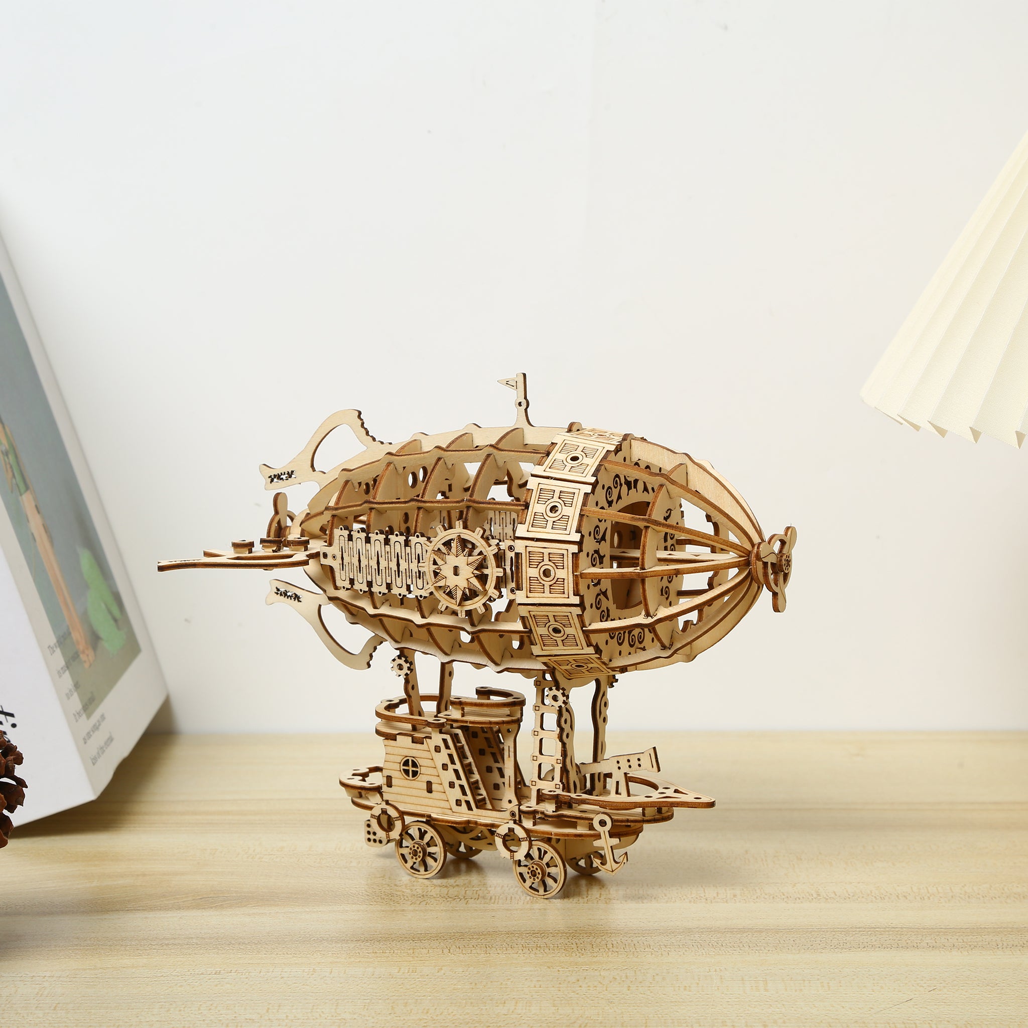 DIY Airship 3D Wooden Mechanical Puzzle Construction Kit | Nikpuzzles