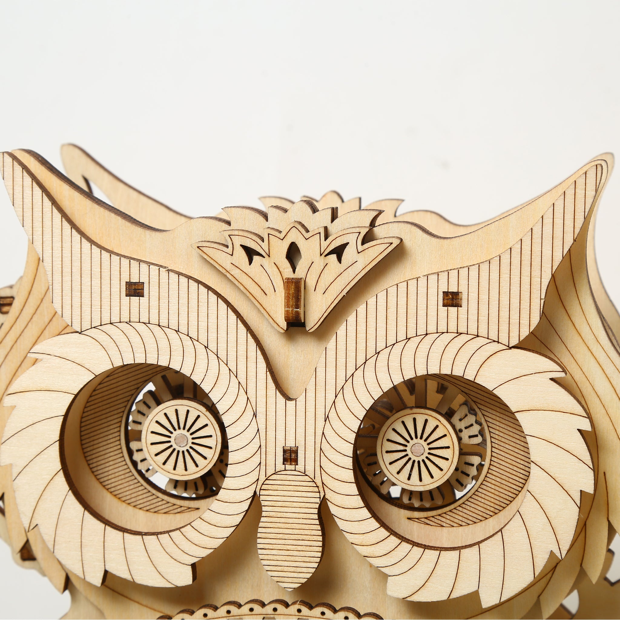 DIY Pendulum Owl Clock 3D Wooden Mechanical Puzzle Construction Kit | Nikpuzzles