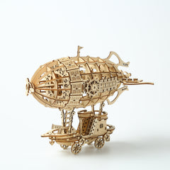 DIY Airship 3D Wooden Mechanical Puzzle Construction Kit | Nikpuzzles