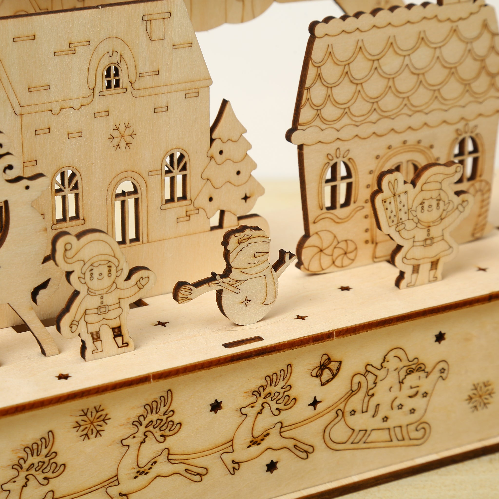 DIY Christmas Lamp 3D Wooden Puzzle Construction Kit | Nikpuzzles