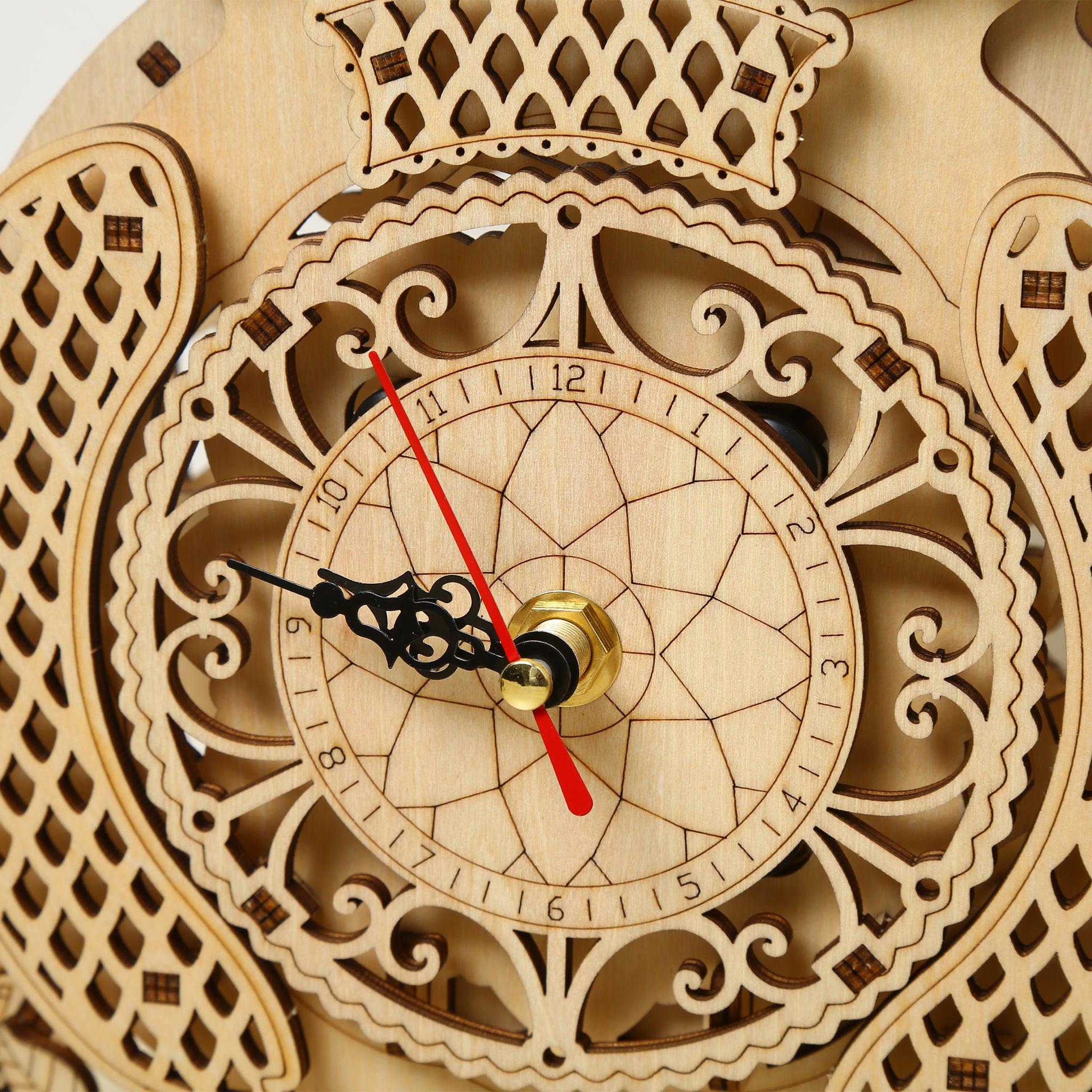 DIY Pendulum Owl Clock 3D Wooden Mechanical Puzzle Construction Kit | Nikpuzzles