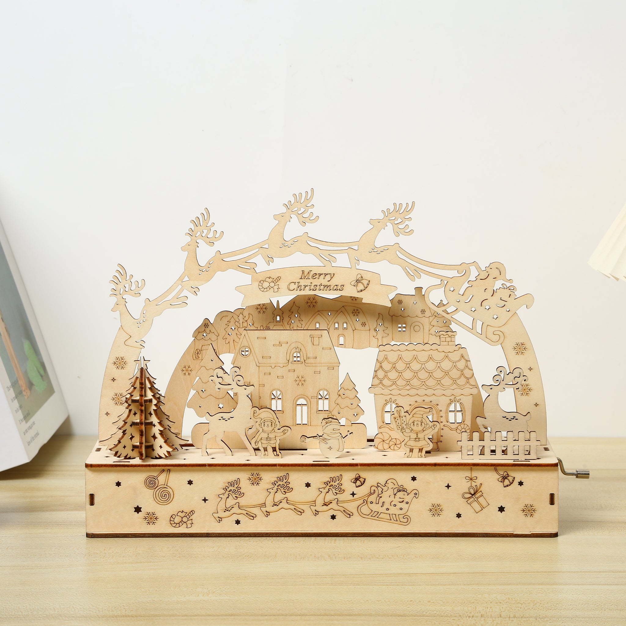 DIY Christmas Lamp 3D Wooden Puzzle Construction Kit | Nikpuzzles