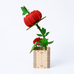 DIY PEONY Flower 3D Wooden Puzzle Construction Kit | Nikpuzzles