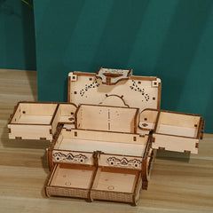 DIY Antique Jewelry Box 3D Wooden Mechanical Puzzle Construction Kit | Nikpuzzles