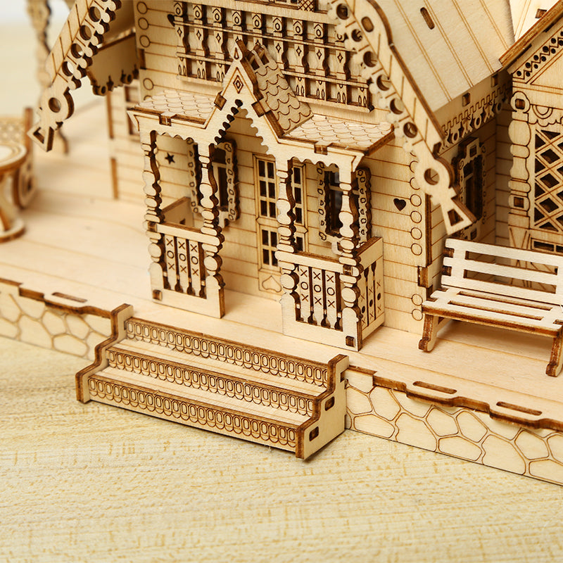 DIY Villa 3D Wooden Puzzle Construction Kit | Nikpuzzles