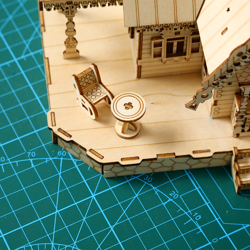 DIY Villa 3D Wooden Puzzle Construction Kit | Nikpuzzles