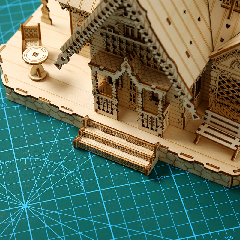 DIY Villa 3D Wooden Puzzle Construction Kit | Nikpuzzles