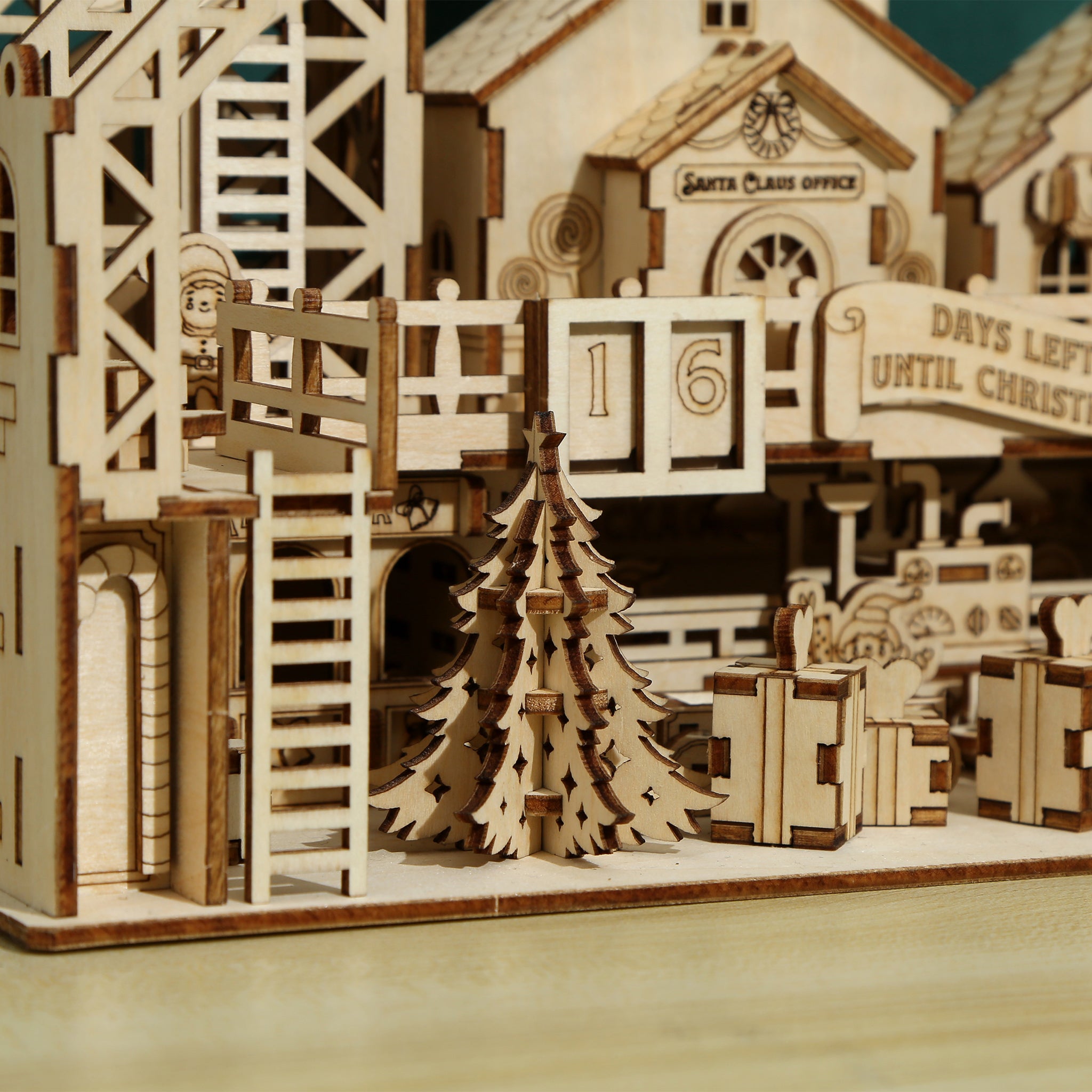 DIY Santa's Factory 3D Wooden Mechanical Puzzle Construction Kit | Nikpuzzle