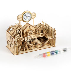 DIY Santa's Factory 3D Wooden Mechanical Puzzle Construction Kit | Nikpuzzle