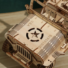 DIY Off-Road Vehicle 3D Wooden Mechanical Puzzle Construction Kit | Nikpuzzles