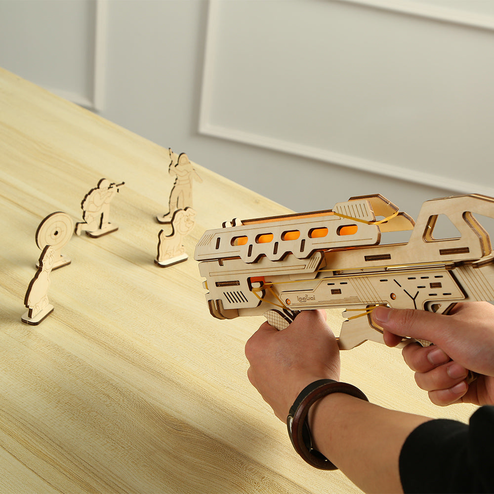 DIY Alpha v1 3D Wooden Mechanical Puzzle Construction Kit | Nikpuzzle