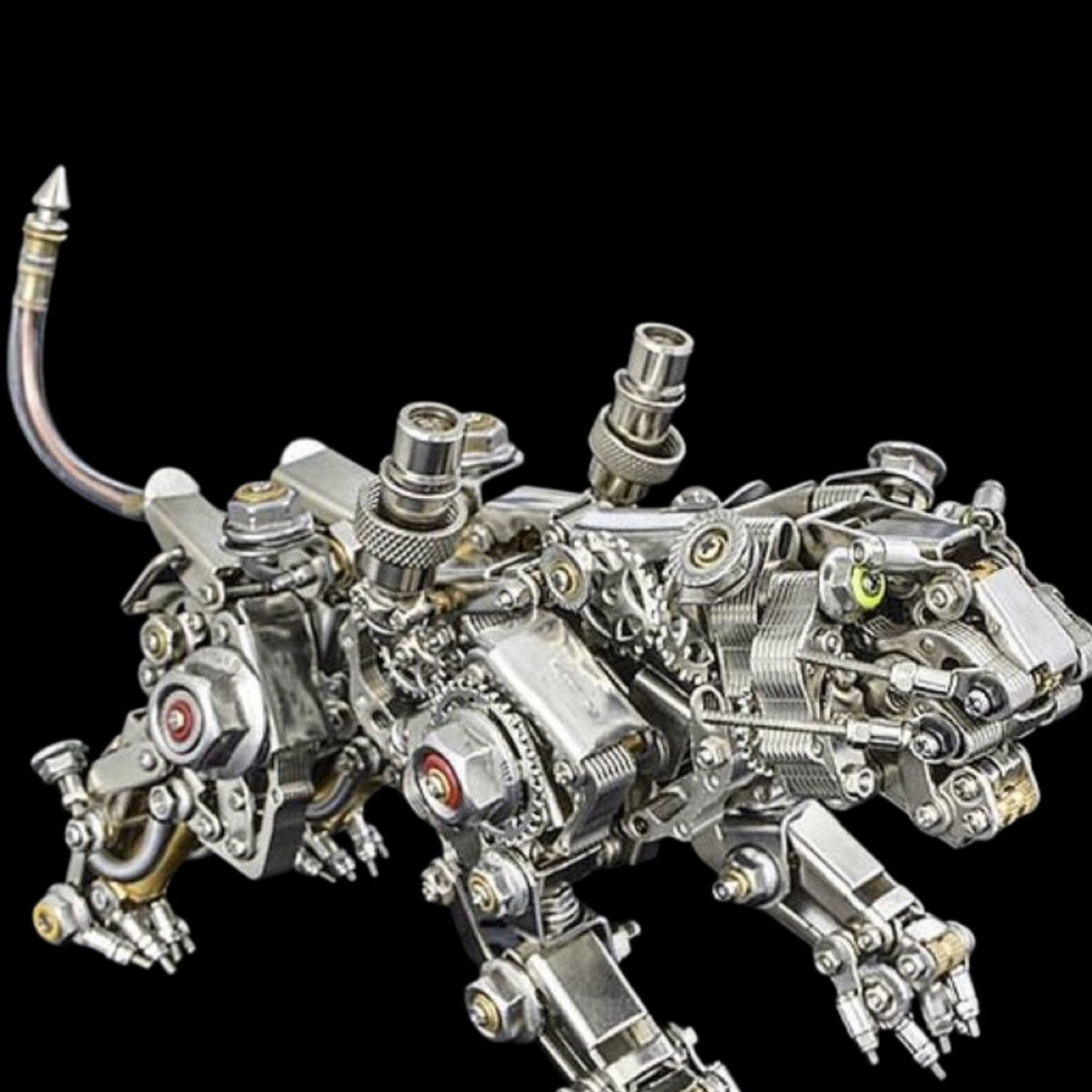 DIY Assembly Model Smilodon Tiger 3D Metal Puzzle Model Kit | Nikpuzzles