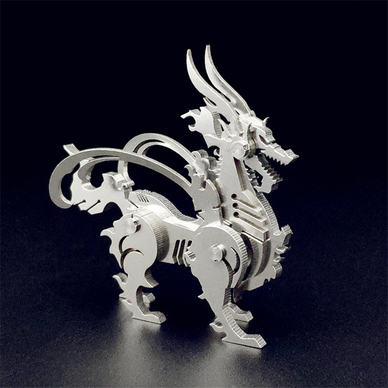 DIY Assembly Model Mechanical Kylin 3D Metal Puzzle Model Kit | Nikpuzzles