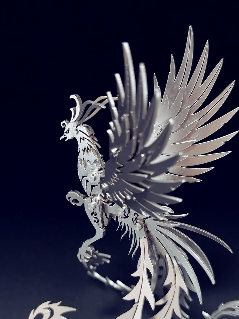 DIY Assembly Model Phoenix 3D Metal Puzzle Model Kit | Nikpuzzles