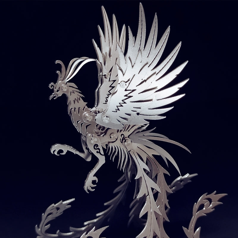 DIY Assembly Model Phoenix 3D Metal Puzzle Model Kit | Nikpuzzles