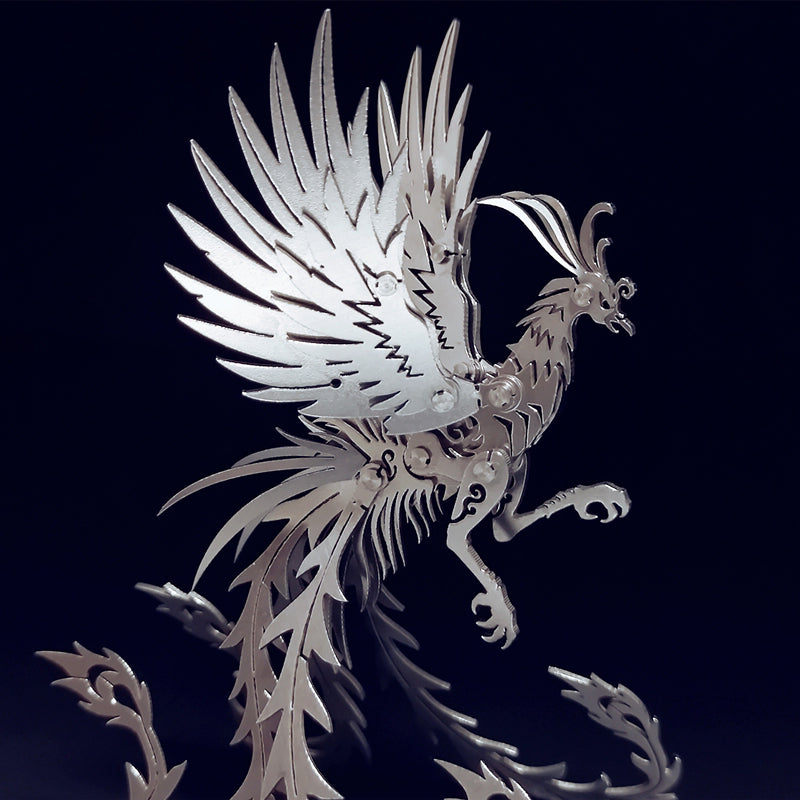 DIY Assembly Model Phoenix 3D Metal Puzzle Model Kit | Nikpuzzles