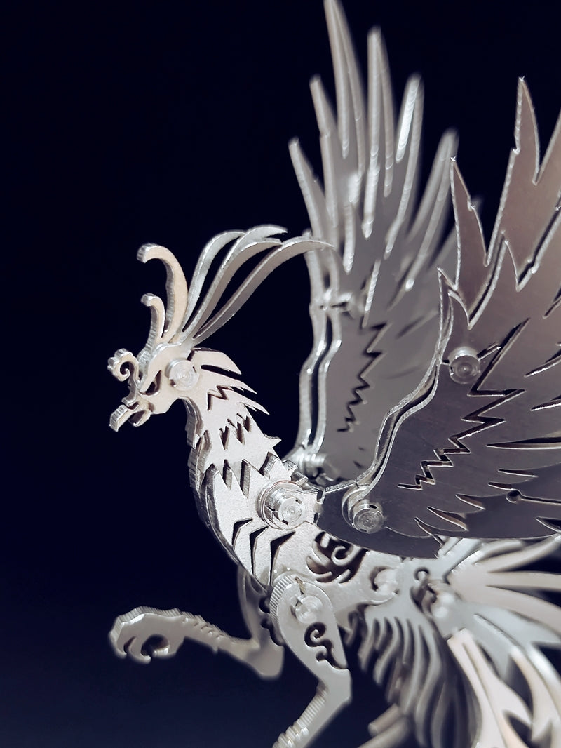 DIY Assembly Model Phoenix 3D Metal Puzzle Model Kit | Nikpuzzles