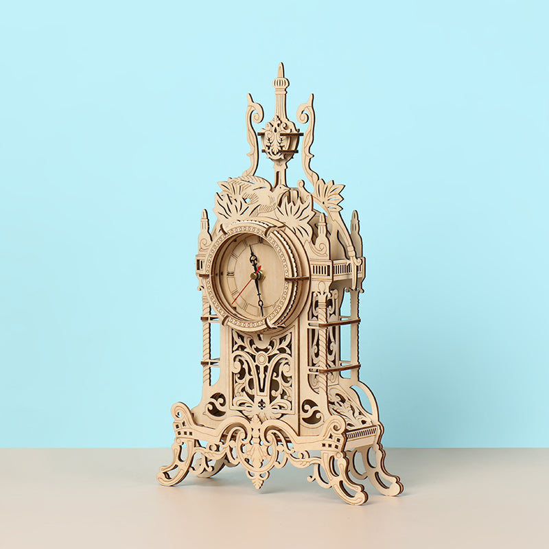 DIY Clock Tower 3D Wooden Mechanical Puzzle Construction Kit | Nikpuzzles