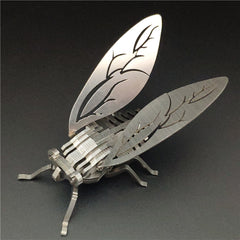 DIY Assembly Model Cicada 3D Metal Puzzle Model Kit | Nikpuzzles